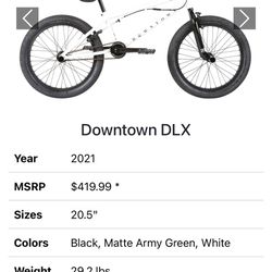 White Haro Downtown BMX Bike