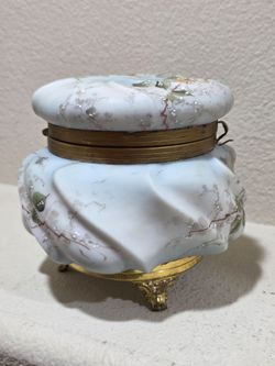 C. F. Monroe Wave Crest 6" Dresser Box,  Helmschmeid Swirl (#1)