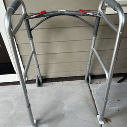 Folding Walker With Wheels (New Condition)