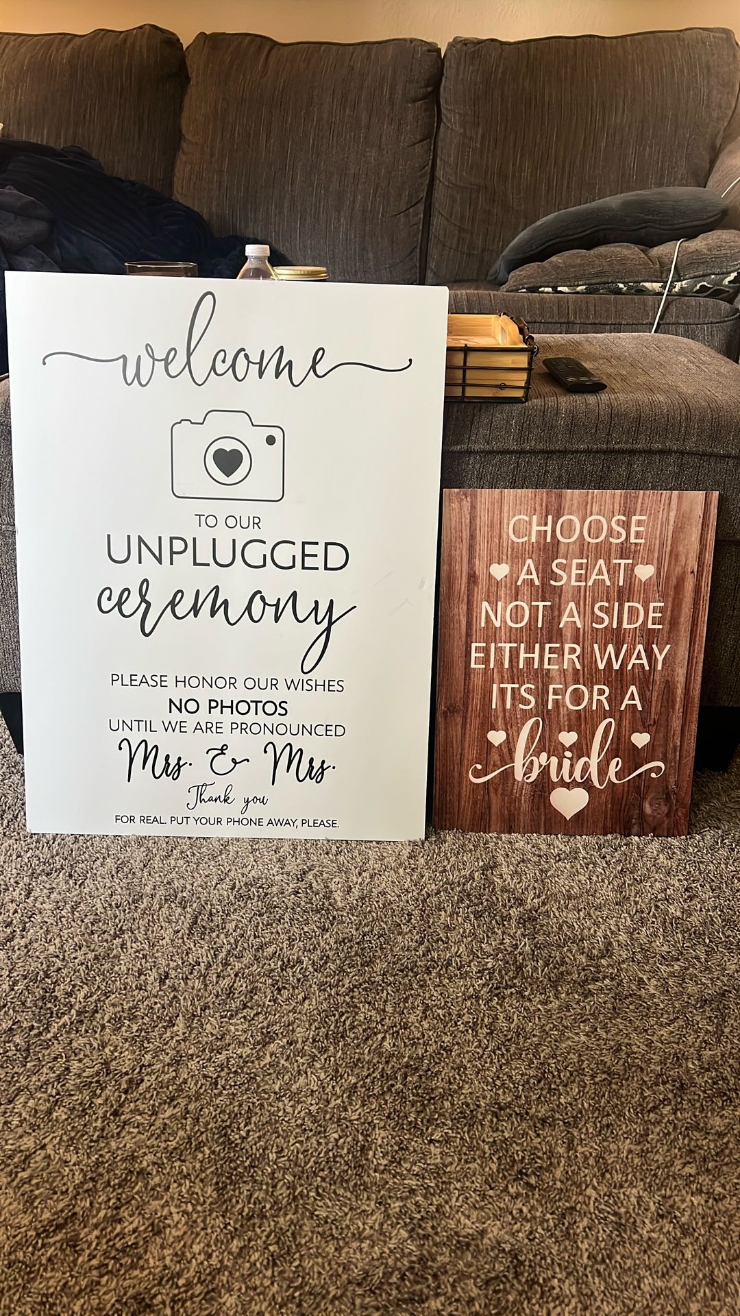 Lesbian Wedding Signs