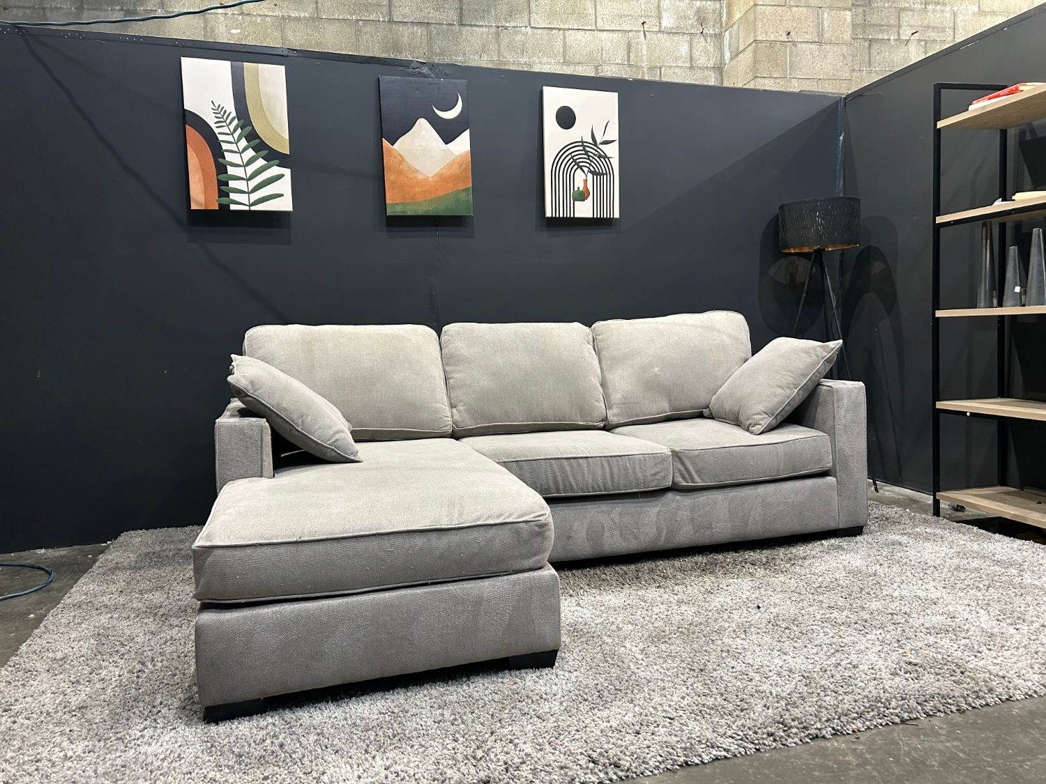 Beautiful Microfiber Sectional Sofa with Reversible Chaise - Delivery Available!