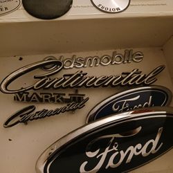 Vintage Car Emblems Lot