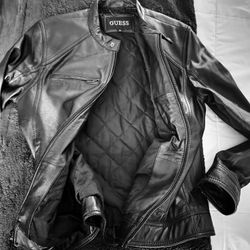 Guess Leather Jacket. M Real Leather.
