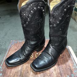 Boots Texas Country leather Bora size 10