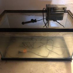 10 Gallon Glass Fish Tank 