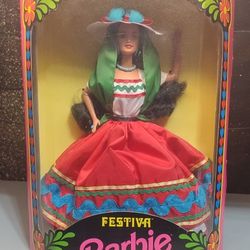 Vintage 1993 Limted Edition Festival Barbie Collectible Doll