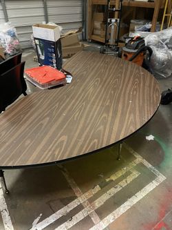 Semi Circle Table. $25