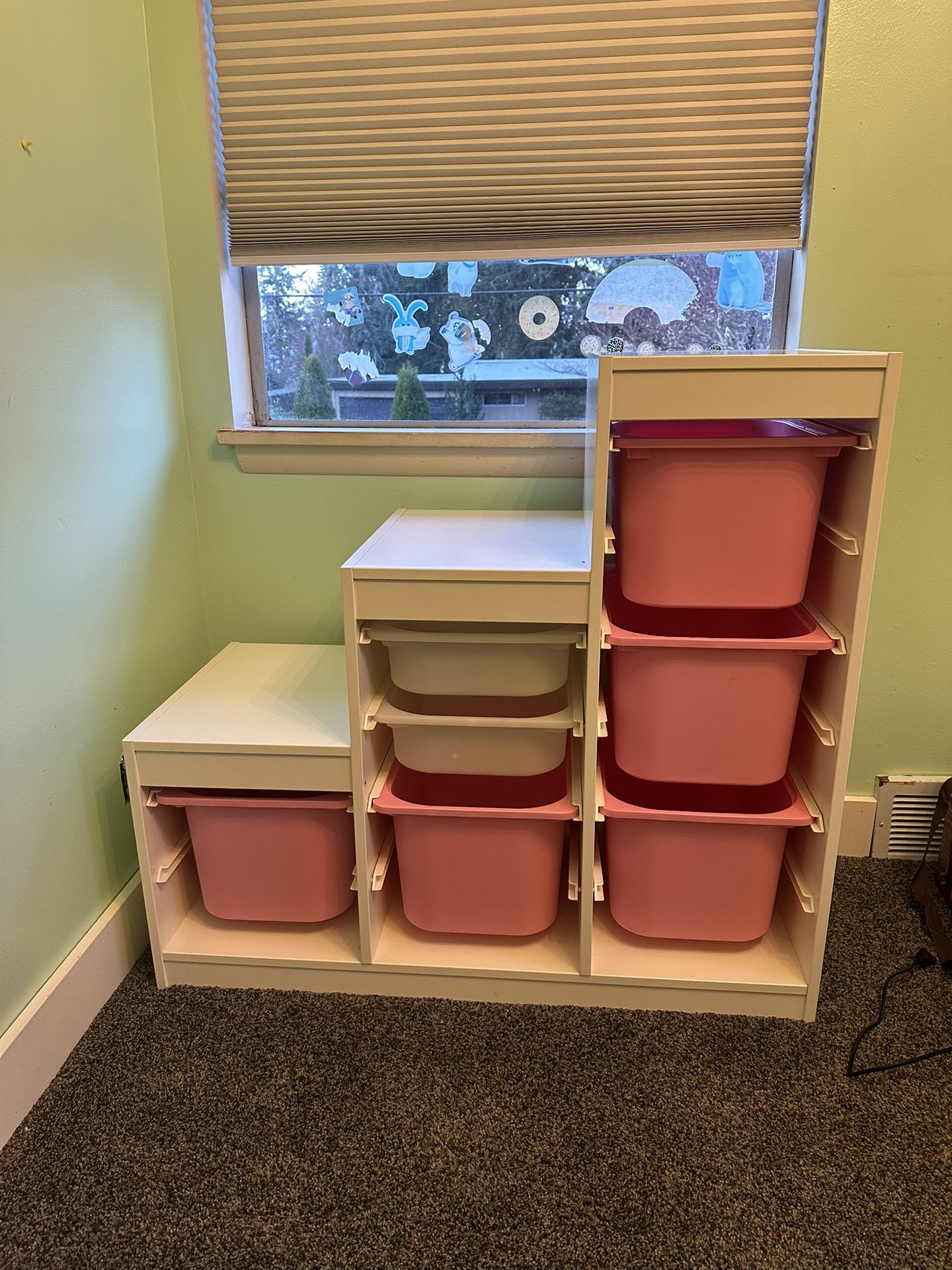 Ikea Storage shelf With Bins 