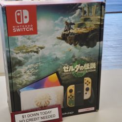 Nintendo Switch Zelda OLED Gaming Console - Pay $1 DOWN AVAILABLE - NO CREDIT NEEDED