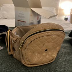 Tushbaby Hip Carrier Vegan Leather Sand Color