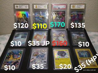FS Pokémon Tcg Single's/Slabs Prices and details on Description/Picture