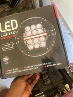 Road king head light LED honeycomb