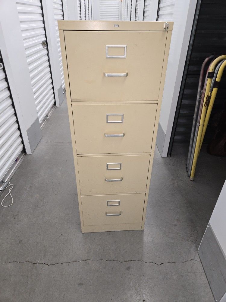 Hon Old School Metal Filing Cabinet For Sale.