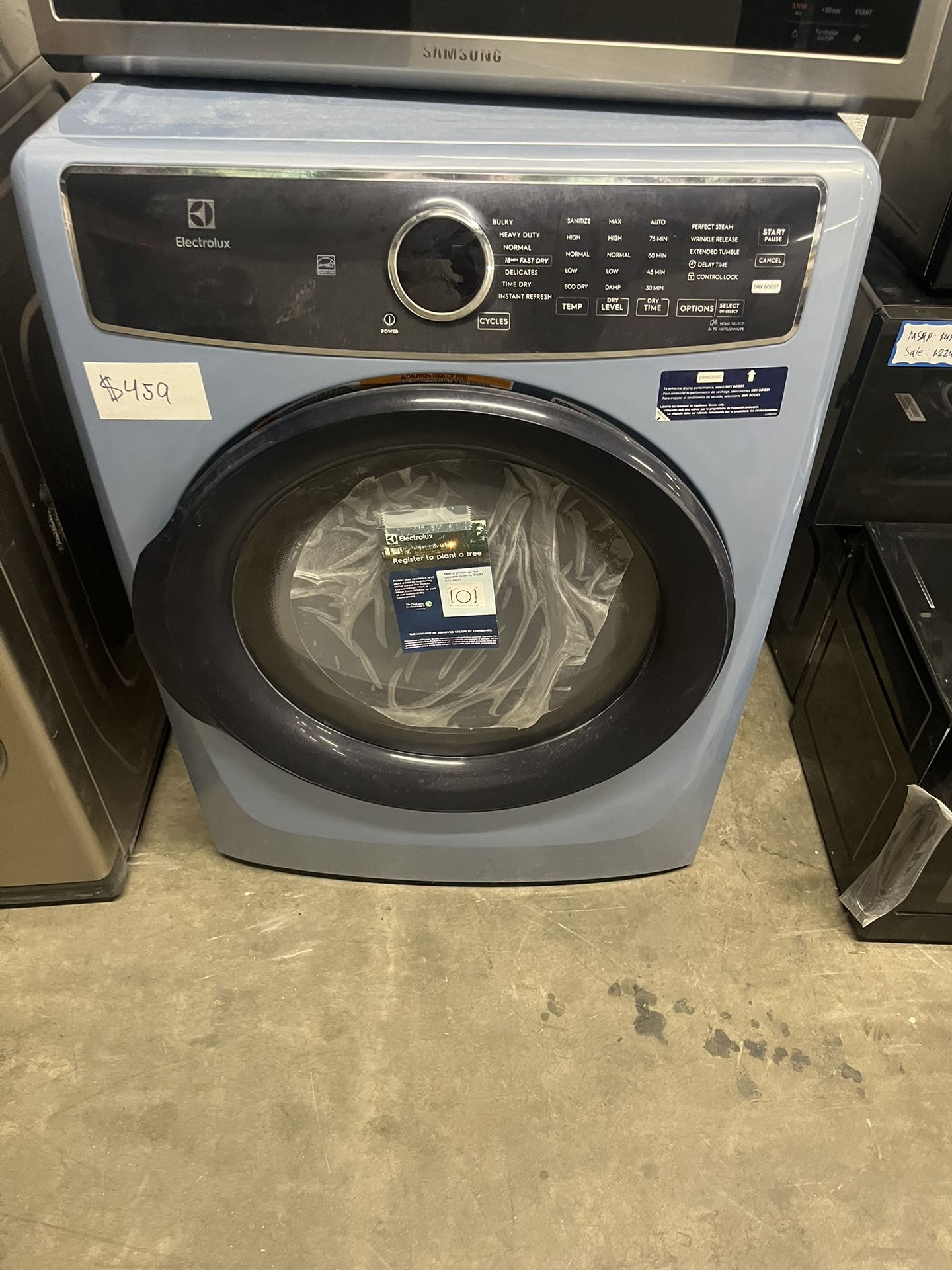 Gas dryers brand new 