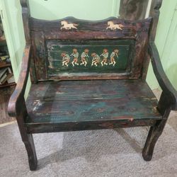 Vintage Wooden Bench 