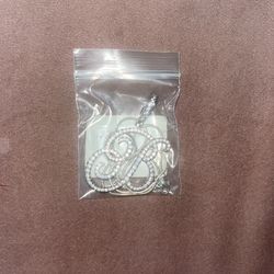 Sterling Silver Bling B Pendant 