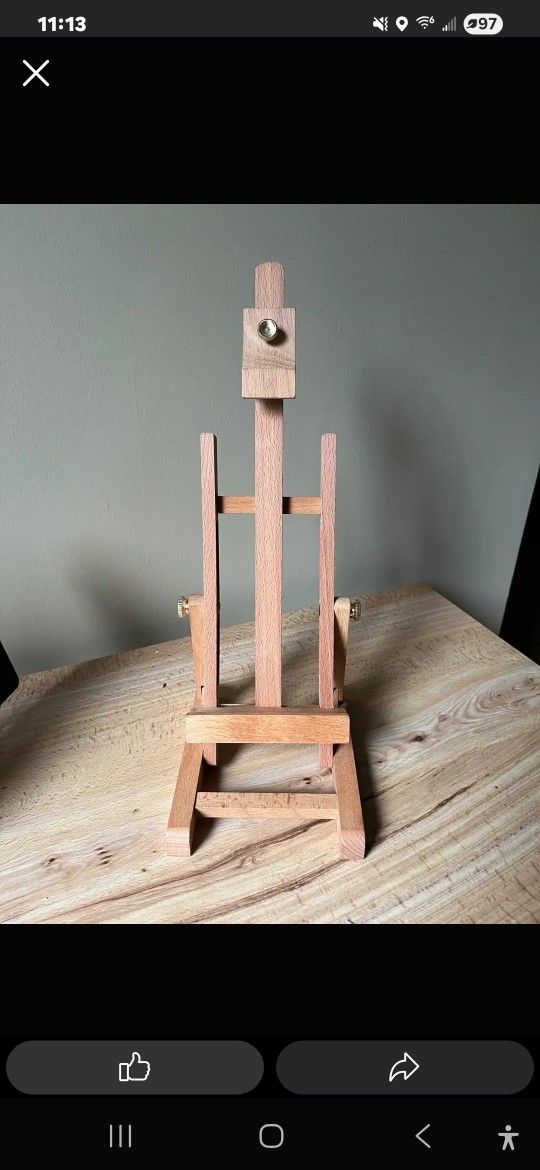 Small Natural Beechwood Table Easel