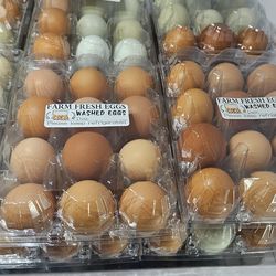 Organic farm-fresh eggs