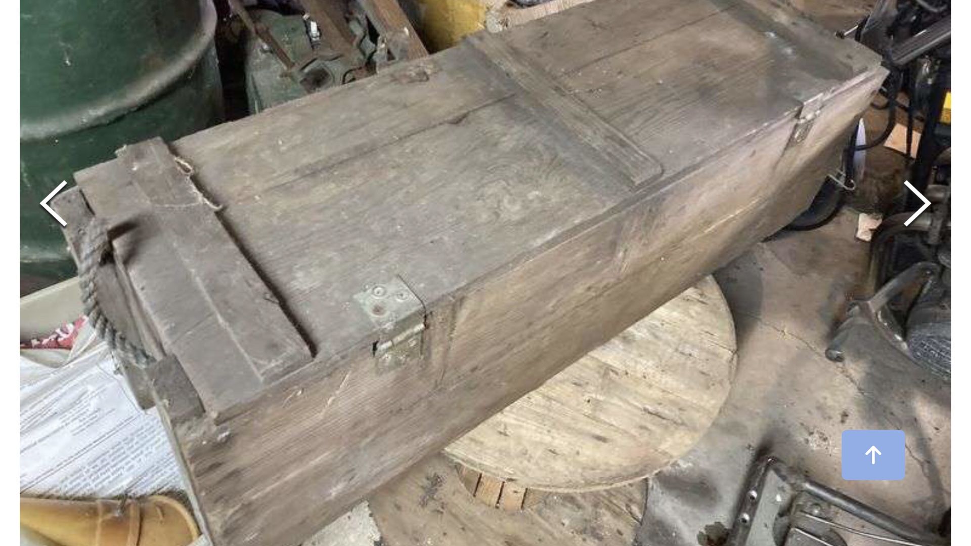 Large Wooden Ammo Box 