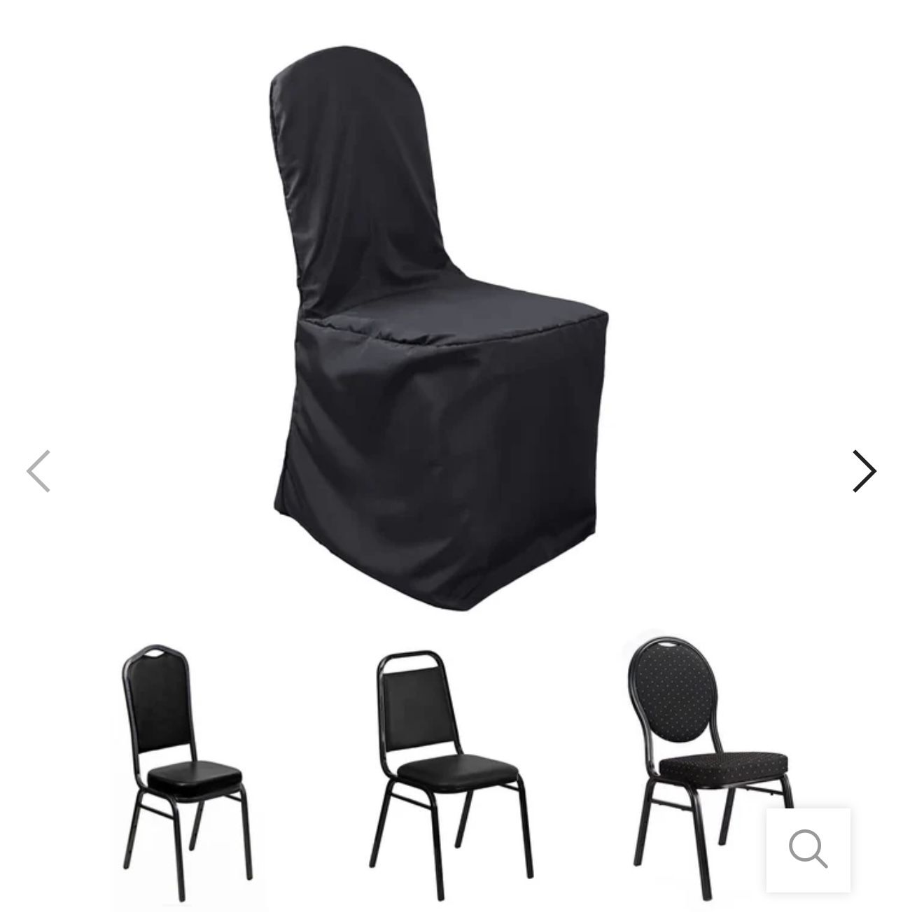 Brand New!! Black Chair Covers.