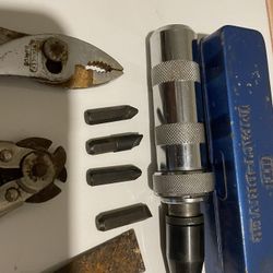 ] Vintage No. 2500 Impact Driver NOS Vessel Tool Kit With Original Paperwork&5 piece 