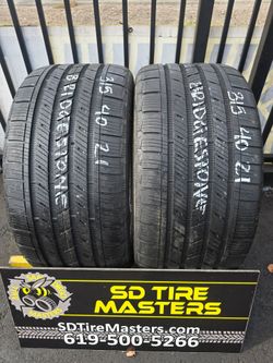 Bridgestone 315/40/21 Tires – Set of 2 used tires
