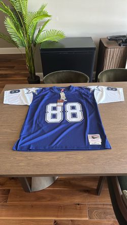 Michael Irvin Dallas Cowboys Autographed Mitchell and Ness 1995 Navy Replica Jersey with HOF 2007 Inscription