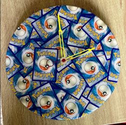 Handmade pokemon wall clock 