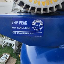 Air Compressors 7hp 60gl 