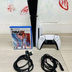 Sony PlayStation 5 - 1 TB Disc Version , Bonus 1 Game NBA 2K22 ( Used Very New )