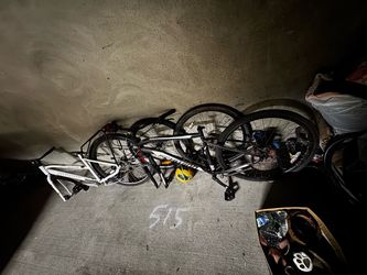 Two Adult Bicycles – White and Black