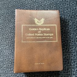 22kt Golden Replicas Of Unites Stated Stamps 
