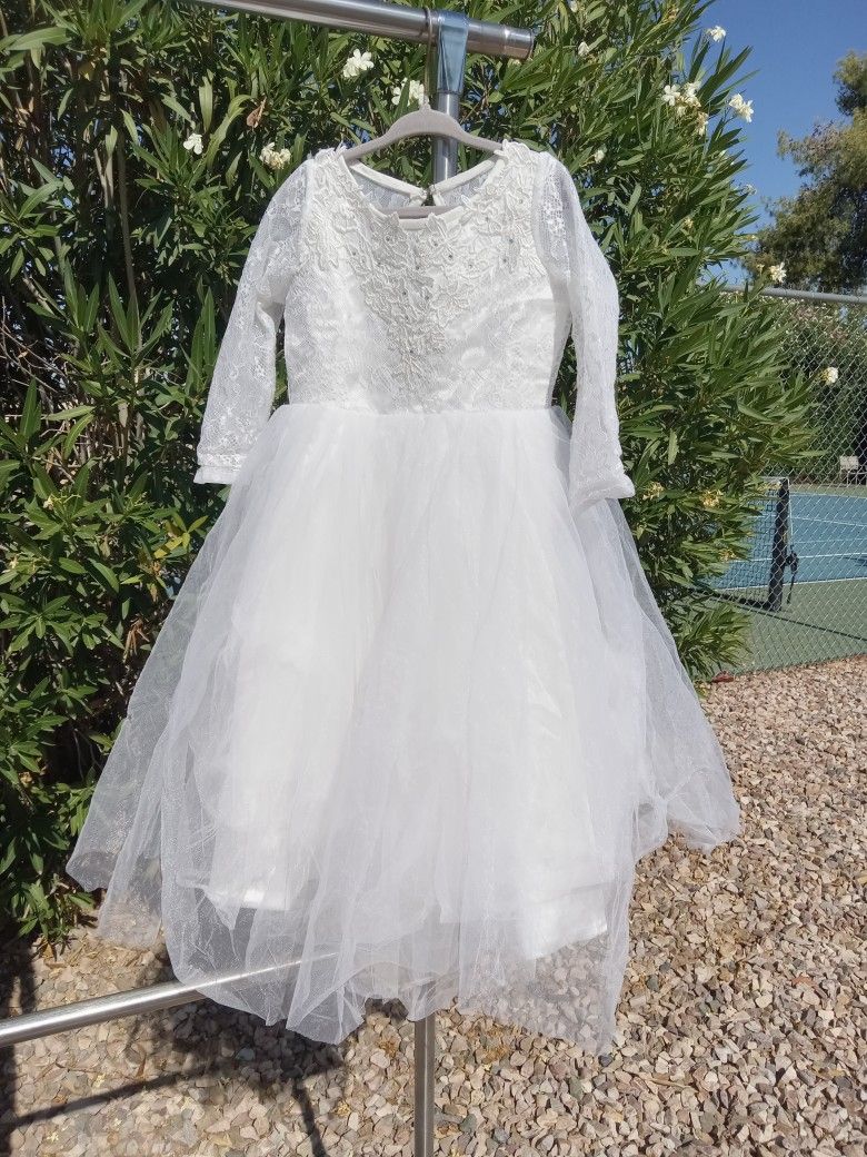 Young Lady White Dress