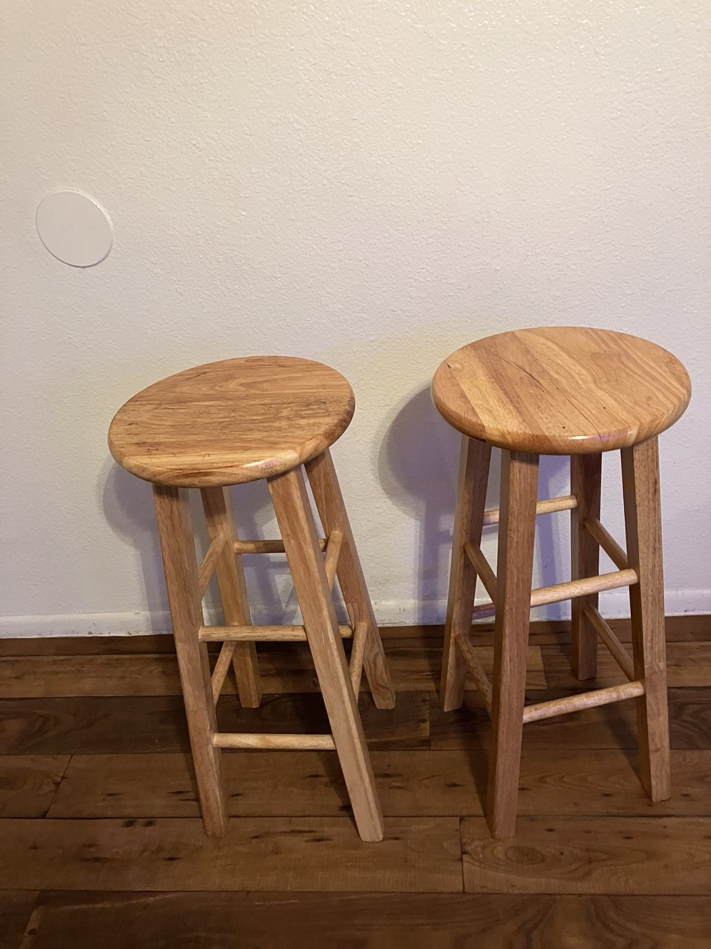 2 Tan Bar stools
