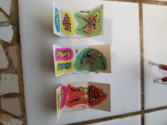Vintage Marvel Crackerjacks Stickers 