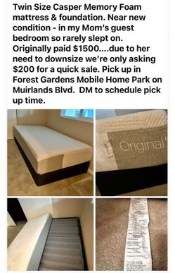 Casper Twin XL long bed