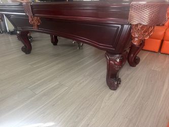 Solid Cherry Wood Pool Table