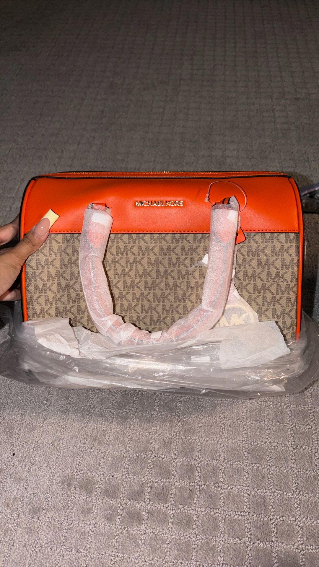 Orange Michael Kors Bag 