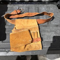 Workgear Heavy Suede Cowhide w/ Master Leather Bag And Belt