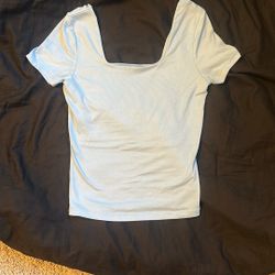 Popular 21, baby blue crop top