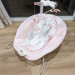 Baby Bouncer Seat (Pink Cat)