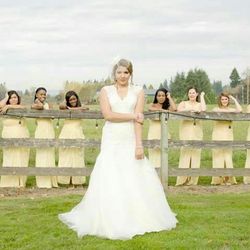 Ivory wedding dress