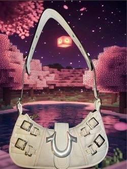 True Religion White Shoulder Bag