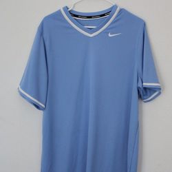 Nike Stock Vapor Select V-Neck Baseball Jersey Men's Size Large- Light Blue  for Sale in Tustin, CA - OfferUp