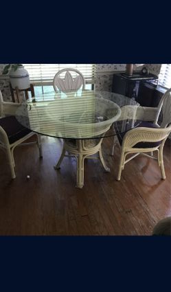 Wicker Dining Table 