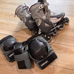 Rollerblades and pads - Women’s size 10