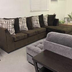 Brown Sectional ‼️take It Home With $39 Easy Approval ‼️