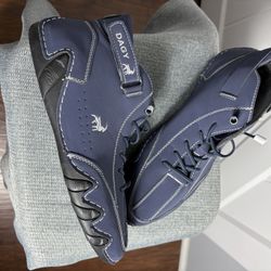 Dagy Men’s Work Boots Low Cut Moccasin Comfy Casual Walking Shoe Sneaker Blue Size 10.5