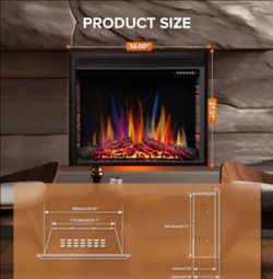 INFRARED ELECTRIC FIREPLACE......36 INCHES....$ 200