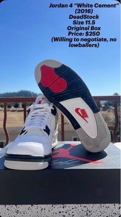 Air Jordan 4 White Cement 2016 Size 11.5